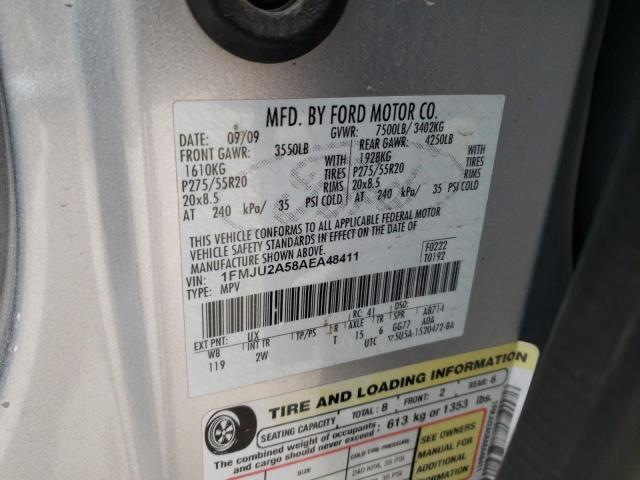 Photo 14 from auction – 2010 FORD EXPEDITION with VIN 1FMJU2A58AEA48411