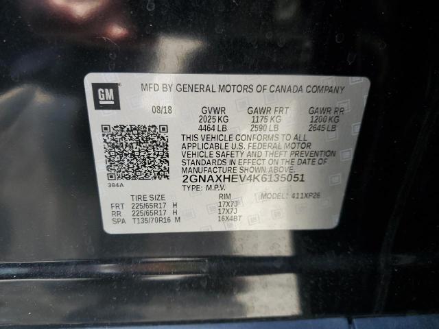 Photo 14 from auction – 2019 CHEVROLET EQUINOX LS with VIN 2GNAXHEV4K6135051
