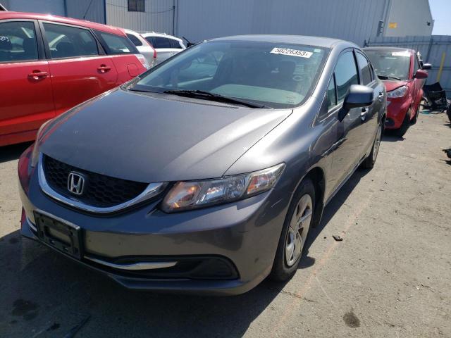 HONDA CIVIC LX 2013 with VIN 19XFB2F54DE282837 - Photo from auction