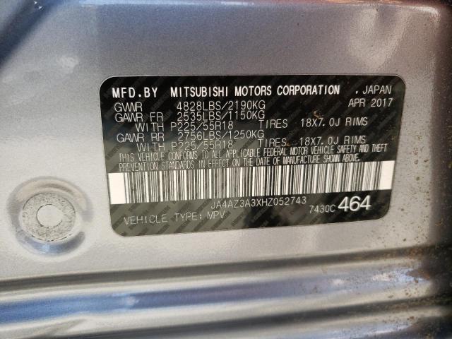 Photo 14 from auction – 2017 MITSUBISHI OUTLANDER with VIN JA4AZ3A3XHZ052743