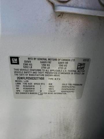 Photo 14 from auction – 2012 CHEVROLET EQUINOX LT with VIN 2GNFLFE56C6277456