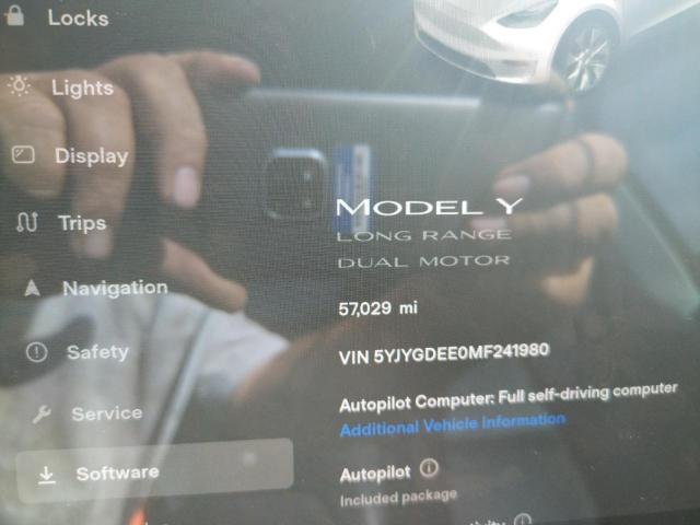 Photo 9 from auction – 2021 TESLA MODEL Y with VIN 5YJYGDEE0MF241980