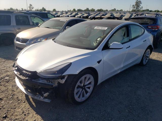 TESLA MODEL 3 2021 with VIN 5YJ3E1EB4MF074141 - Photo from auction