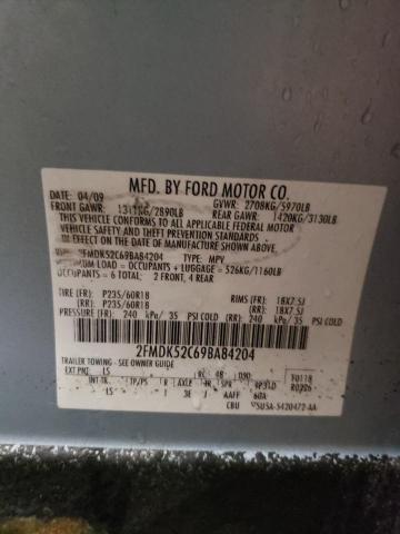 Photo 14 from auction – 2009 FORD FLEX SEL with VIN 2FMDK52C69BA84204