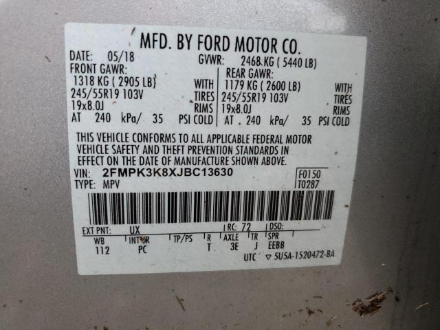 Zdjęcie 14 z aukcji – 2018 FORD EDGE TITAN z VIN 2FMPK3K8XJBC13630