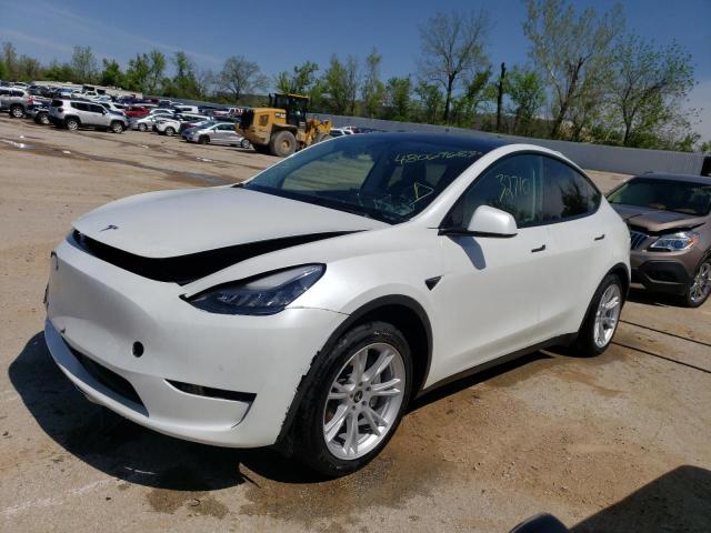 TESLA MODEL Y 2021 with VIN 5YJYGDEE7MF141942 - Photo from auction