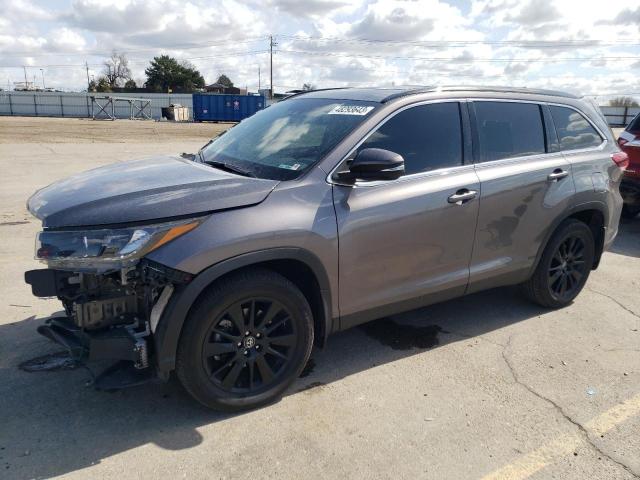 Photo 1 from auction – 2019 TOYOTA HIGHLANDER with VIN 5TDJZRFH9KS620521