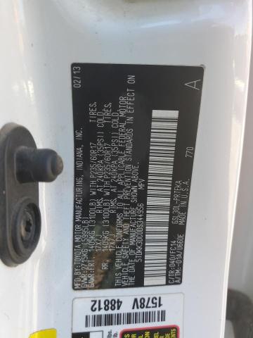 Photo 14 from auction – 2013 TOYOTA SIENNA LE with VIN 5TDKK3DC0DS344956