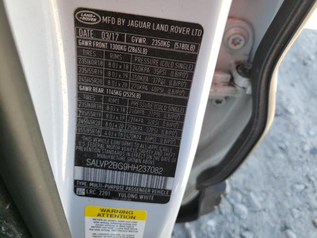 Photo 14 from auction – 2017 LAND ROVER RANGE ROVE with VIN SALVP2BG9HH237082