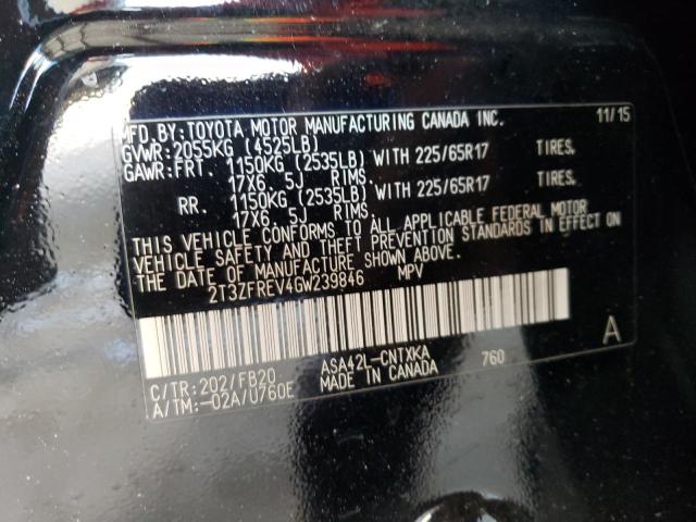 Photo 14 from auction – 2016 TOYOTA RAV4 LE with VIN 2T3ZFREV4GW239846