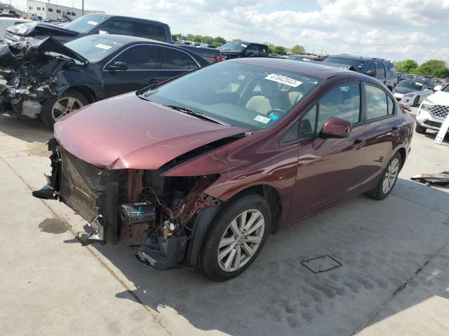 HONDA CIVIC EX 2012 with VIN 2HGFB2F82CH568085 - Photo from auction