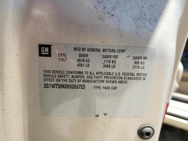 Photo 9 from auction – 2008 CHEVROLET IMPALA LT with VIN 2G1WT58K689285723