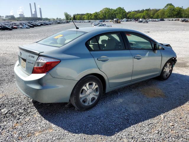 Photo 3 from auction – 2012 HONDA CIVIC HYBR with VIN JHMFB4F26CS009801