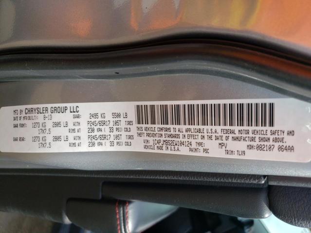 Photo 14 from auction – 2014 JEEP CHEROKEE T with VIN 1C4PJMBS2EW104124