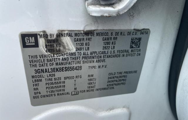Photo 10 from auction – 2014 CHEVROLET CAPTIVA LT with VIN 3GNAL3EK8ES656428