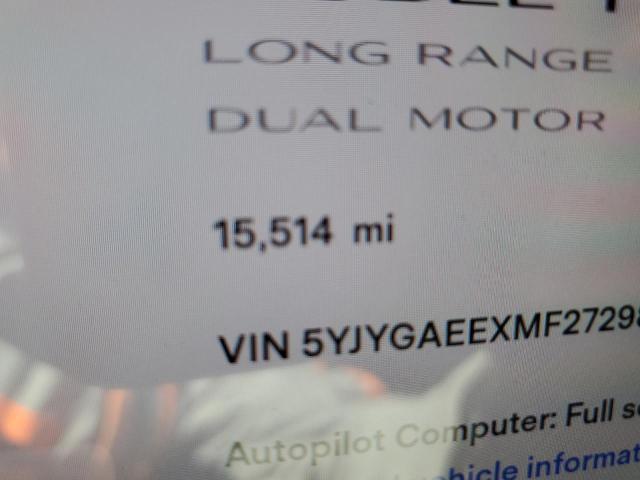 Photo 9 from auction – 2021 TESLA MODEL Y with VIN 5YJYGAEEXMF272989