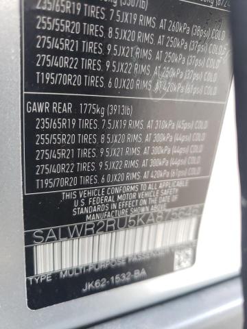 Photo 14 from auction – 2019 LAND ROVER RANGE ROVE with VIN SALWR2RU5KA875646