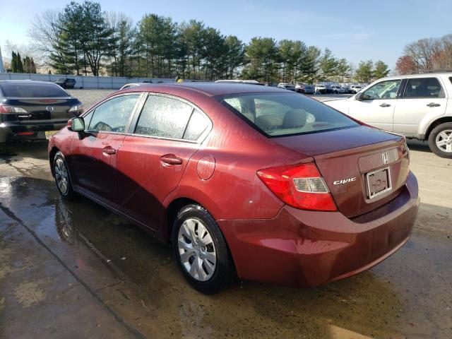 Photo 2 from auction – 2012 HONDA CIVIC LX with VIN 2HGFB2F53CH568053