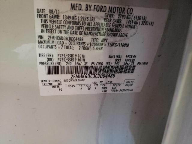 Photo 14 from auction – 2012 FORD FLEX LIMIT with VIN 2FMHK6DC3CBD04488