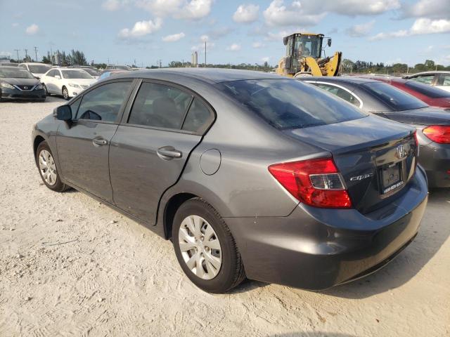 Photo 2 from auction – 2012 HONDA CIVIC LX with VIN 19XFB2F55CE084329