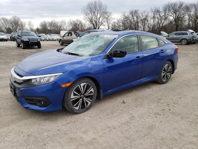 HONDA CIVIC EX 2018 with VIN JHMFC1F3XJX035340 - Photo from auction