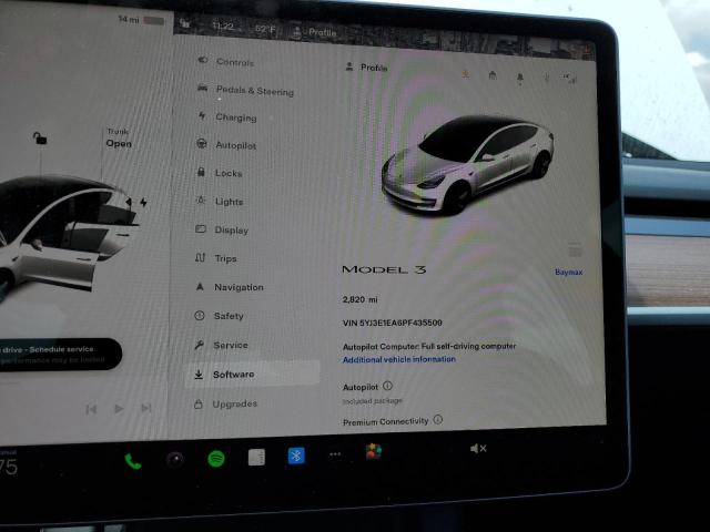 Photo 9 from auction – 2023 TESLA MODEL 3 with VIN 5YJ3E1EA6PF435509