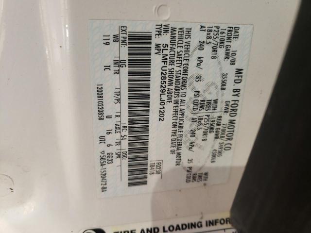 Photo 14 from auction – 2009 LINCOLN NAVIGATOR with VIN 5LMFU28529LJ01202