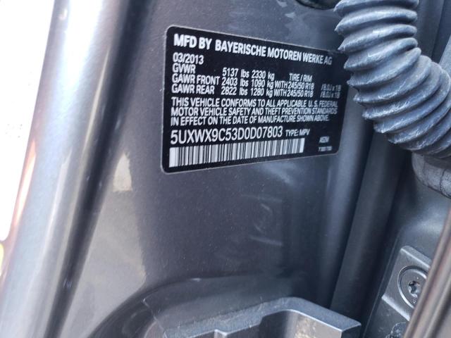 Photo 14 from auction – 2013 BMW X3 XDRIVE2 with VIN 5UXWX9C53D0D07803