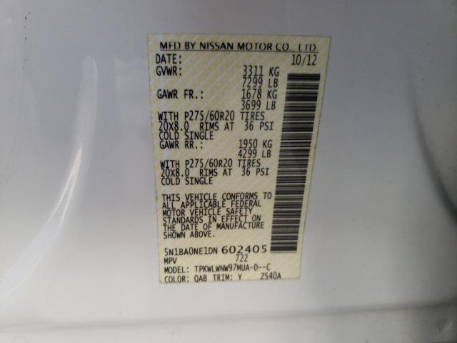 Photo 14 from auction – 2013 NISSAN ARMADA PLA with VIN 5N1BA0NE1DN602405