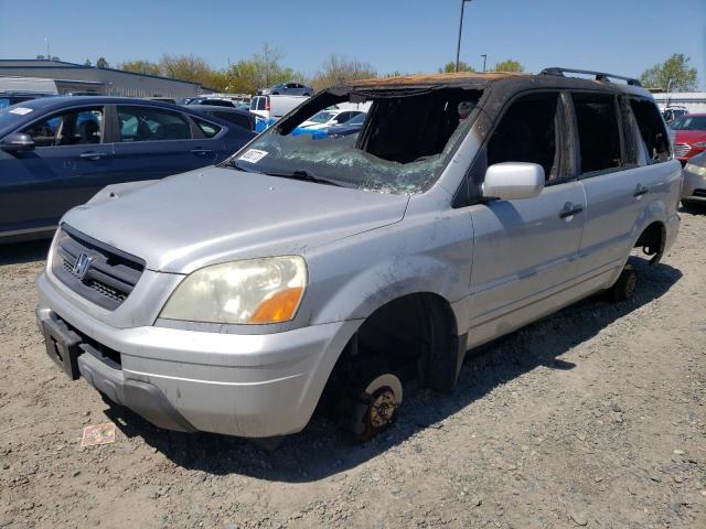 HONDA PILOT EXL 2004 with VIN 2HKYF18524H569769 - Photo from auction