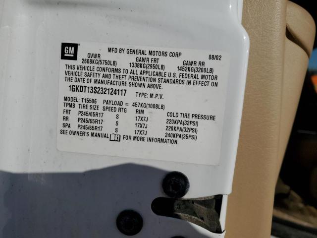 Photo 14 from auction – 2003 GMC ENVOY with VIN 1GKDT13S232124117