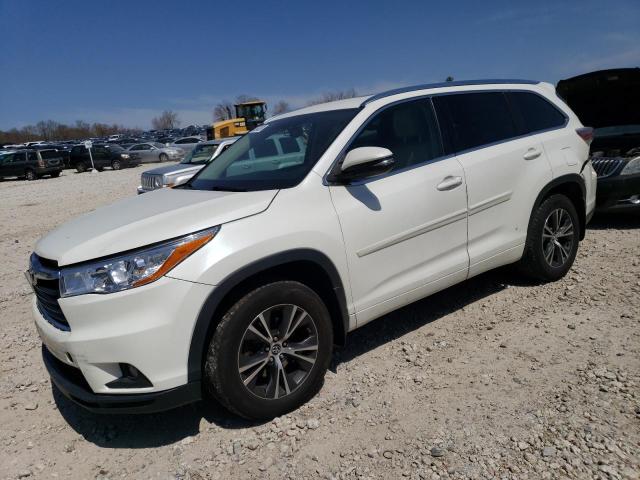 TOYOTA HIGHLANDER 2016 with VIN 5TDJKRFH4GS328349 - Photo from auction