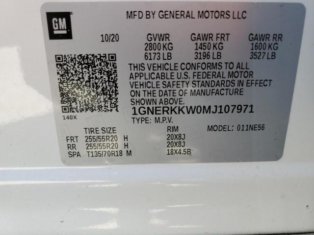 Photo 14 from auction – 2021 CHEVROLET TRAVERSE P with VIN 1GNERKKW0MJ107971