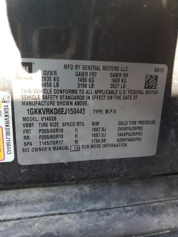 Photo 14 from auction – 2014 GMC ACADIA SLT with VIN 1GKKVRKD8EJ150443