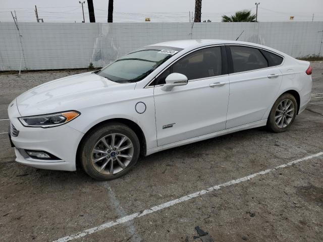 FORD FUSION SE 2017 with VIN 3FA6P0PU1HR306026 - Photo from auction