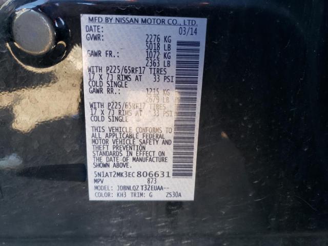 Photo 14 from auction – 2014 NISSAN ROGUE S with VIN 5N1AT2MK3EC806631
