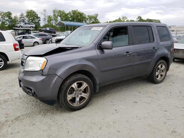 HONDA PILOT EX 2014 with VIN 5FNYF3H57EB013758 - Photo from auction