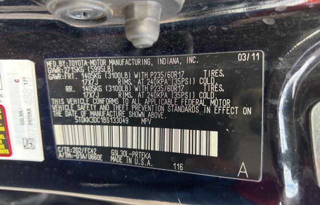 Photo 10 from auction – 2011 TOYOTA SIENNA LE with VIN 5TDKK3DC1BS133049