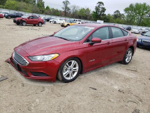 FORD FUSION SE 2018 with VIN 3FA6P0LU7JR252615 - Photo from auction