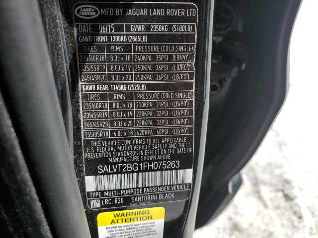 Photo 14 from auction – 2015 LAND ROVER RANGE ROVE with VIN SALVT2BG1FH075263