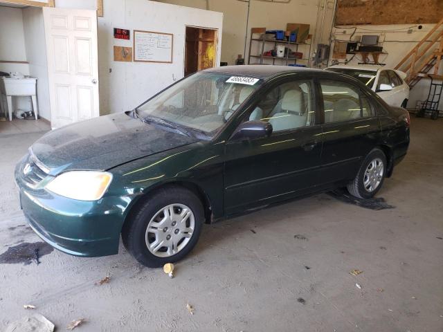 HONDA CIVIC LX 2002 with VIN 2HGES16552H524950 - Photo from auction