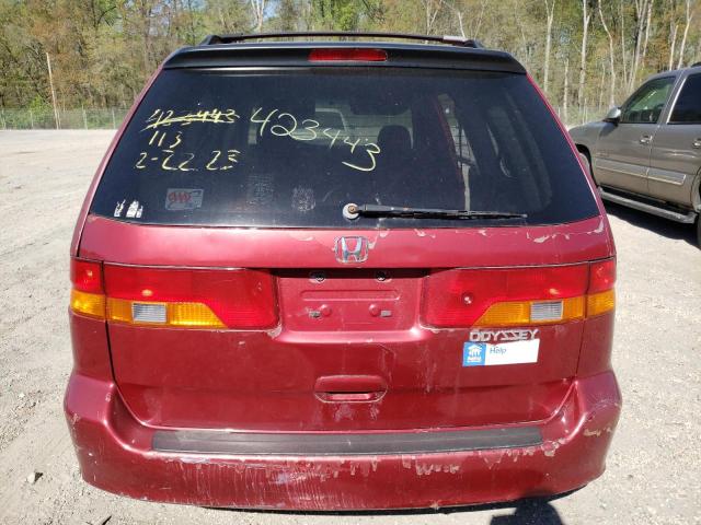Photo 6 from auction – 2002 HONDA ODYSSEY EX with VIN 2HKRL18932H555151