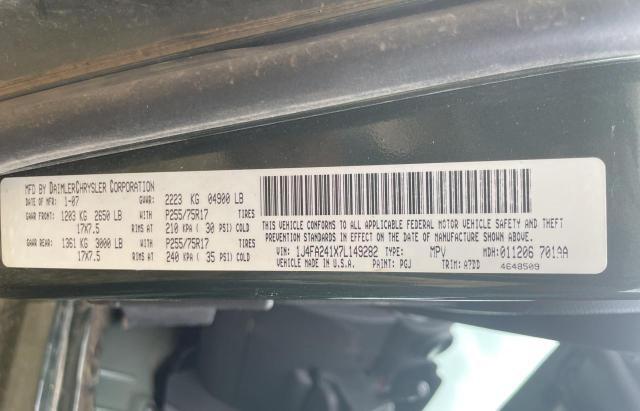 Photo 10 from auction – 2007 JEEP WRANGLER X with VIN 1J4FA241X7L149282