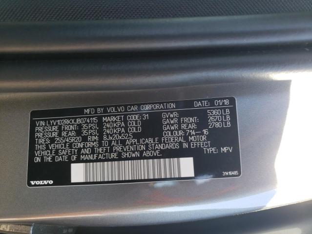 Photo 14 from auction – 2018 VOLVO XC60 T5 with VIN LYV102RKXJB074115