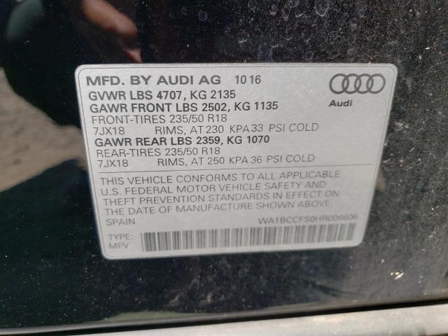 Photo 14 from auction – 2017 AUDI Q3 PREMIUM with VIN WA1BCCFS0HR008806
