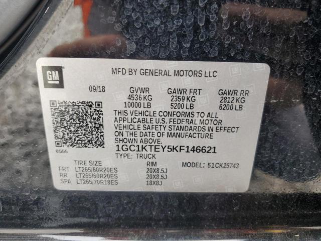 Photo 14 from auction – 2019 CHEVROLET SILVERADO with VIN 1GC1KTEY5KF146621