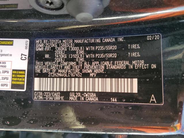 Photo 14 from auction – 2020 LEXUS RX 350 with VIN 2T2HZMAA5LC167452