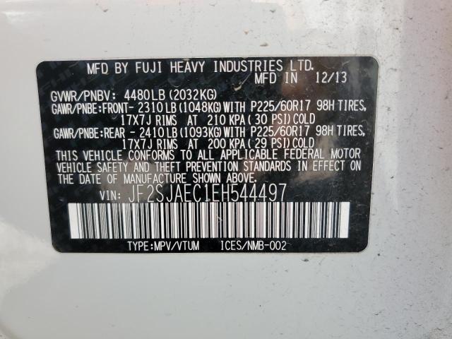 Photo 14 from auction – 2014 SUBARU FORESTER 2 with VIN JF2SJAEC1EH544497