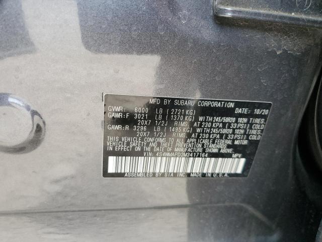 Photo 14 from auction – 2021 SUBARU ASCENT LIM with VIN 4S4WMAPD2M3417164