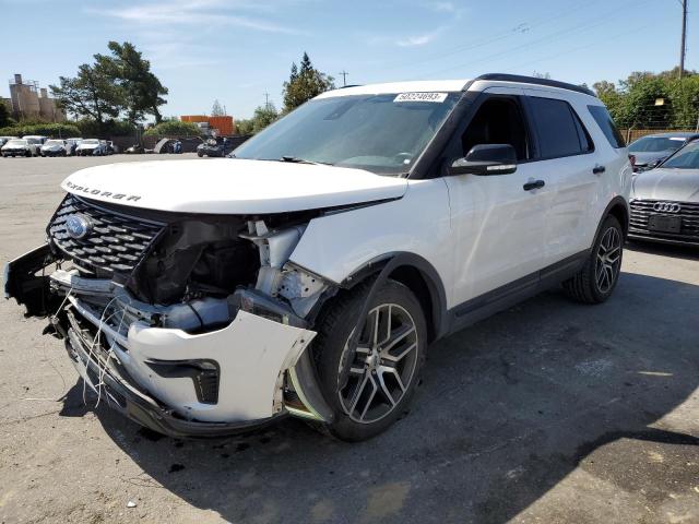 FORD EXPLORER S 2018 with VIN 1FM5K8GT1JGB32445 - Photo from auction